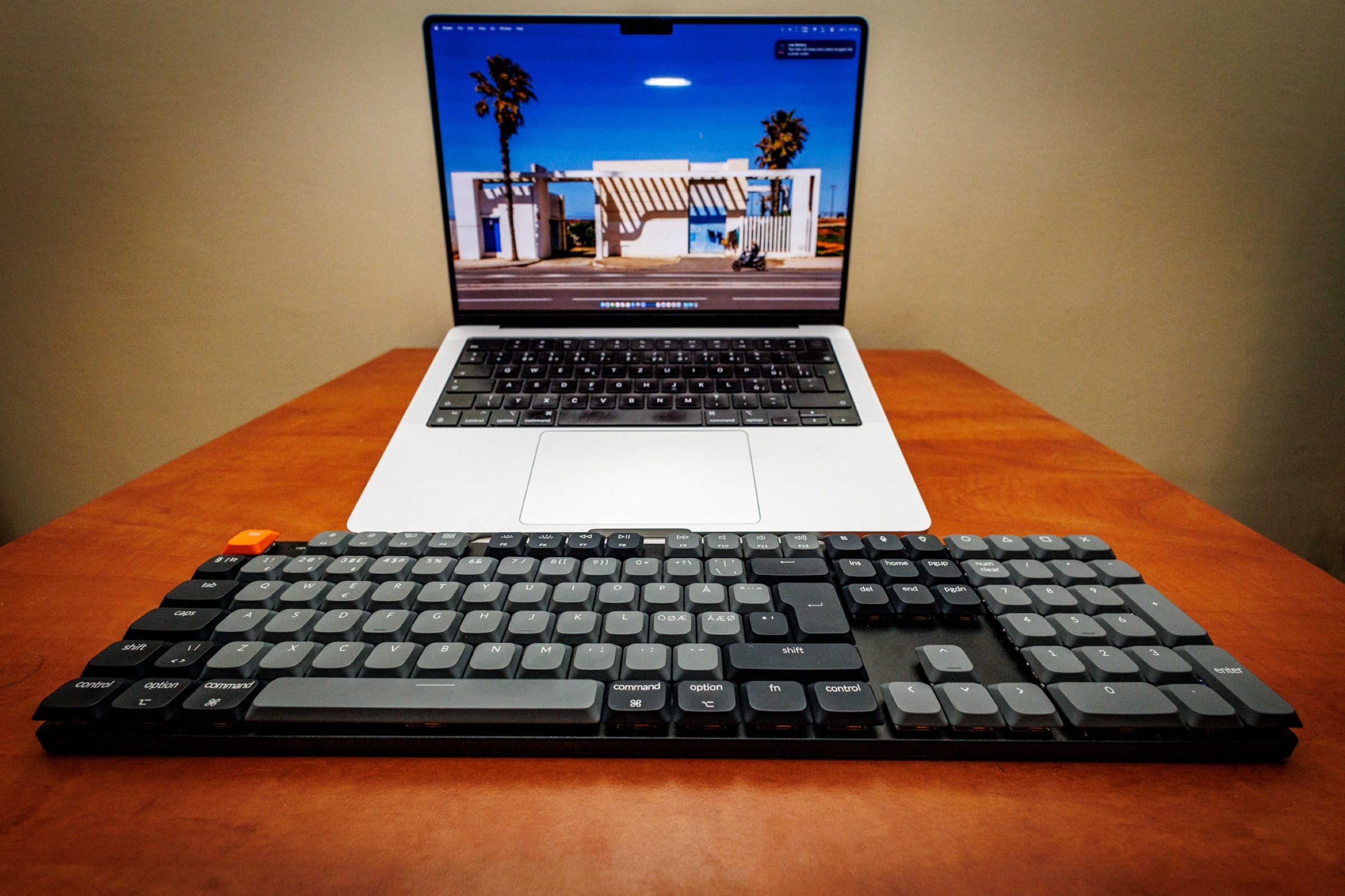 Keychron product detail photographed during testing