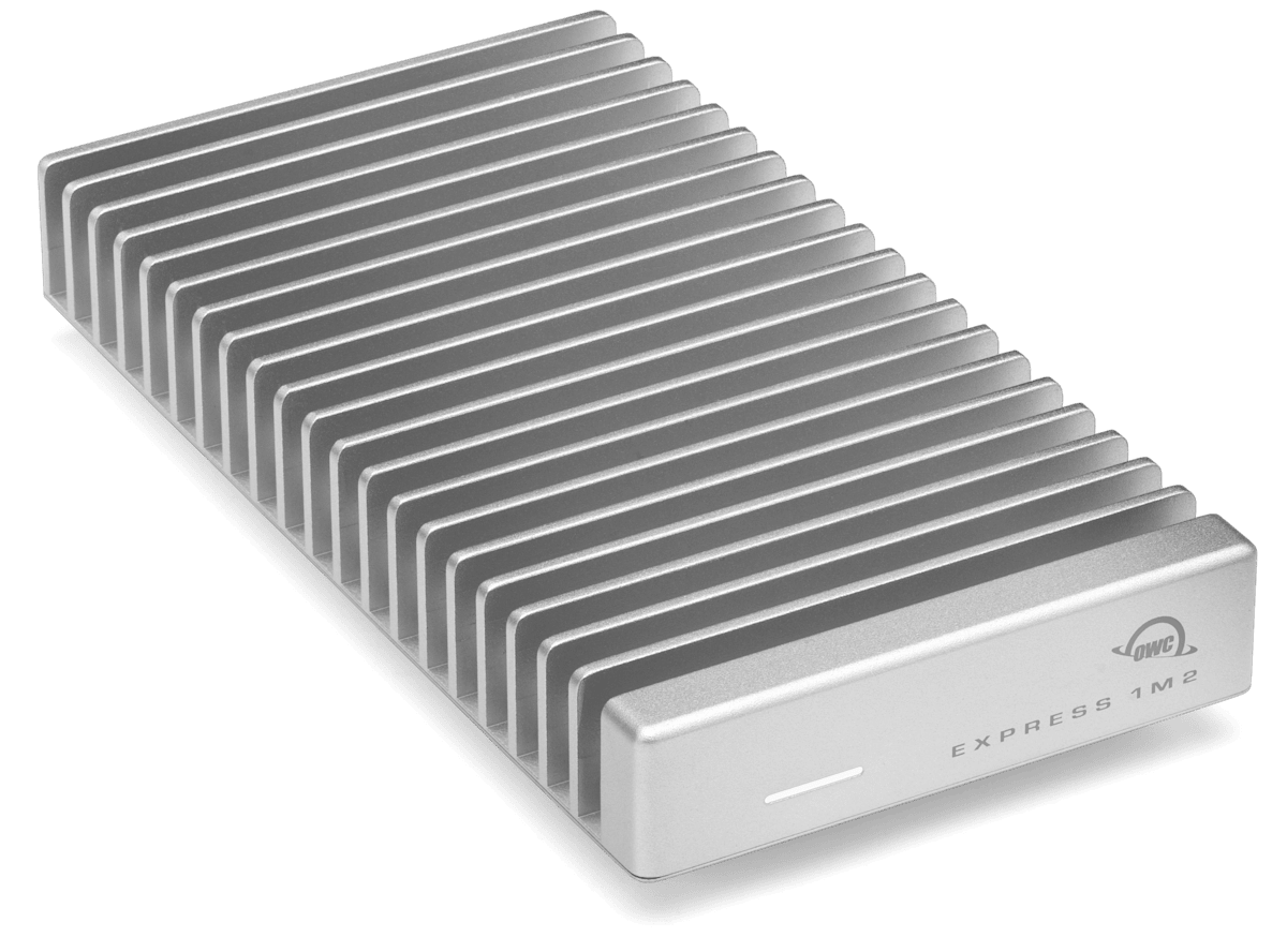 OWC Express 1M2 aluminium USB4 NVMe enclosure, official product image
